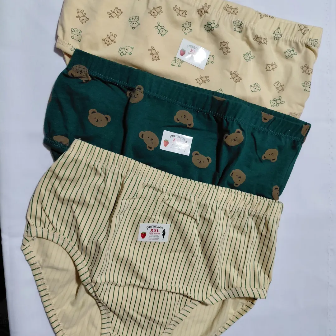 شورت نخی کش لیفه ای سایز:2xl فاق بلند قی مت پک سه تایی